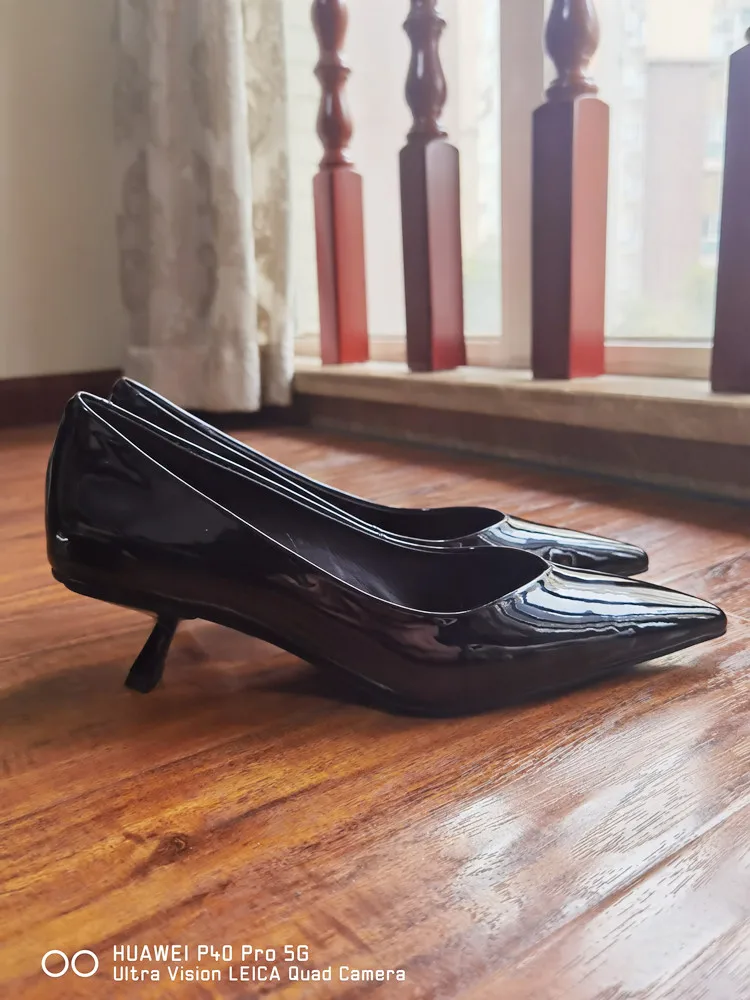 MKKHOU Fashion Pumps New High Quality Real Leather Simple Pointed Shallow Elegant High Heels Daily Commuter Women Shoes