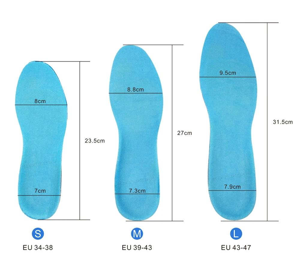 Sport Running Silicone Gel Insoles For Feet Man Women Massaging Shock Absorption Orthopedic Soles Relieve Heel Spur Pain Pad