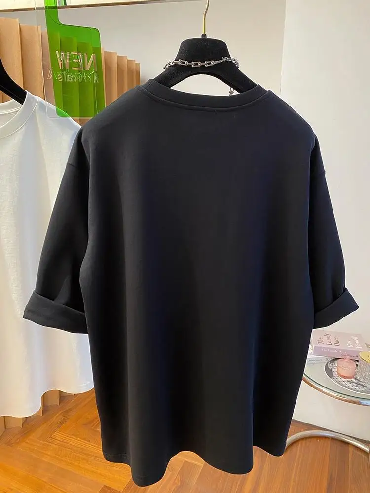 2024 Summer RoundNeck T Shirt Women New Chinese Style Short Sleeve T-shirt Fashion Loose Tops Casual Fashion Versatile T-shirt