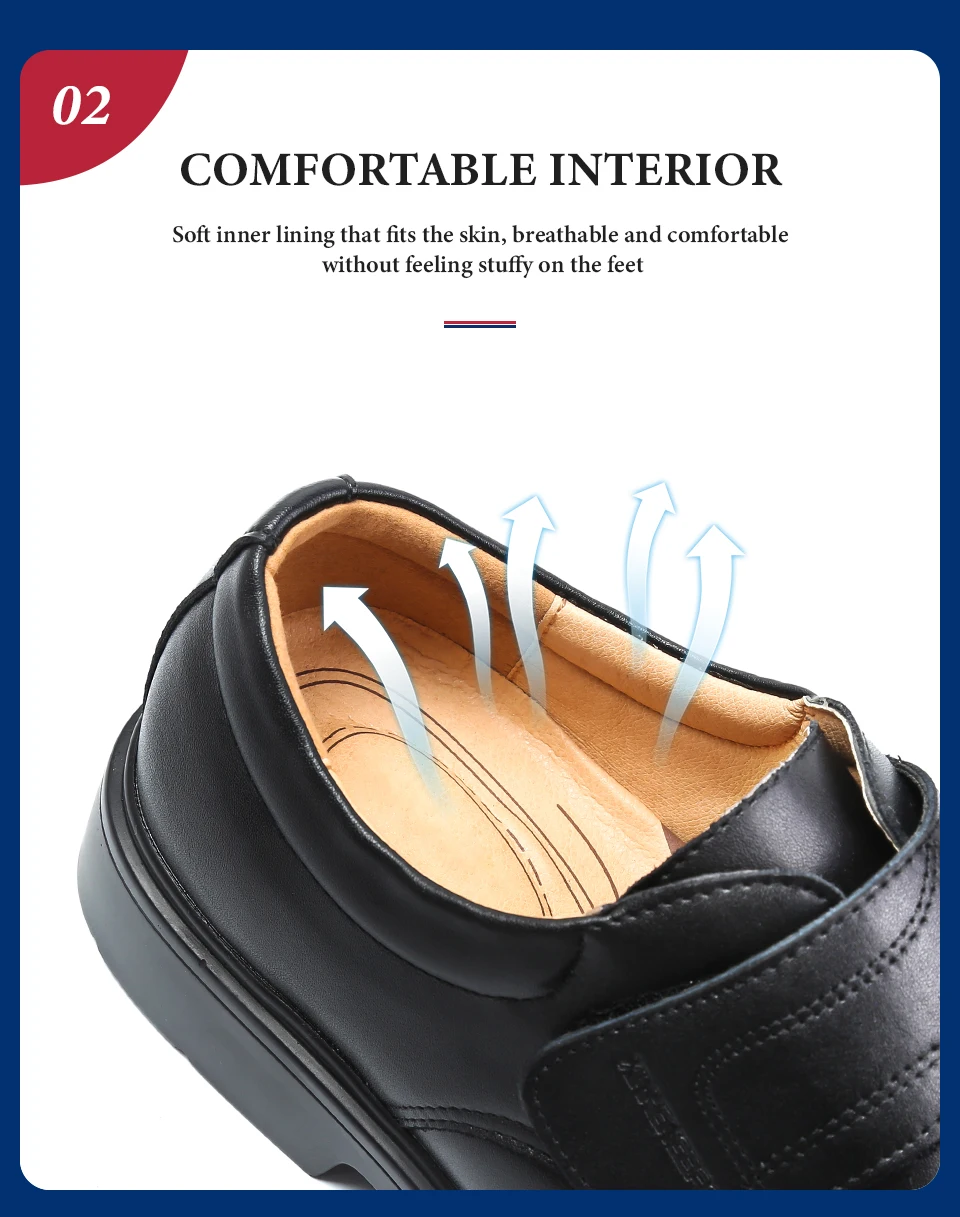 School Shoes Mens Shoe Suit Soft Bottom Dress Shoes Man Black Men Loafers Performance Male Comfortable Large Size Sale for Men