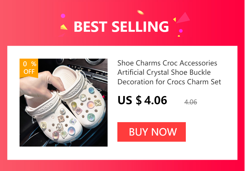 Shoe Charms DIY Diamond Pearl Chain Gemstone Decoration Buckle for Hole Shoe Charm Accessories Kids Party Girls Gift