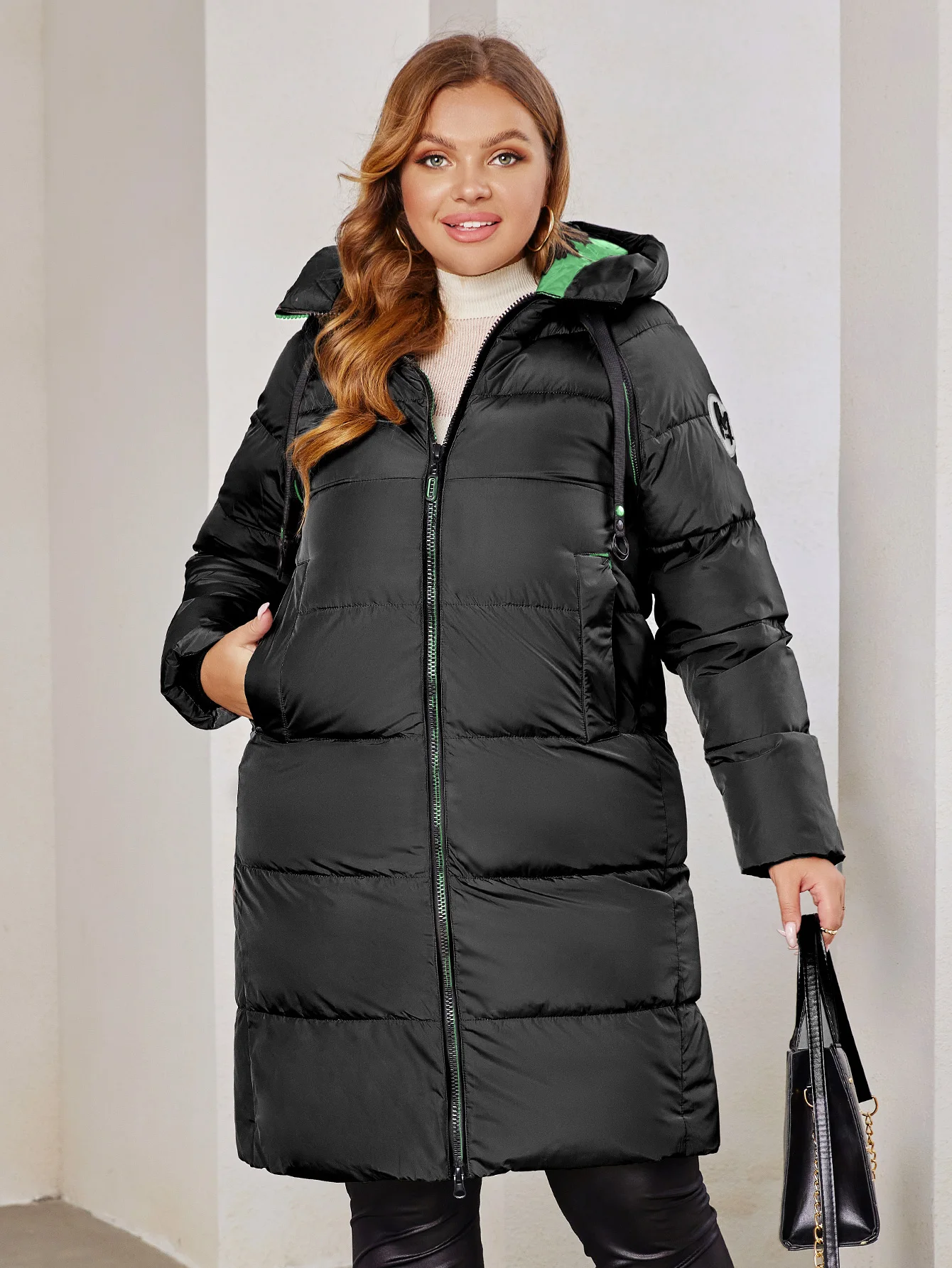 Astrid 2023 New Winter parka Women's coat women Jacket long warm Bright fabric fashion hooded large sizes female clothing 8675