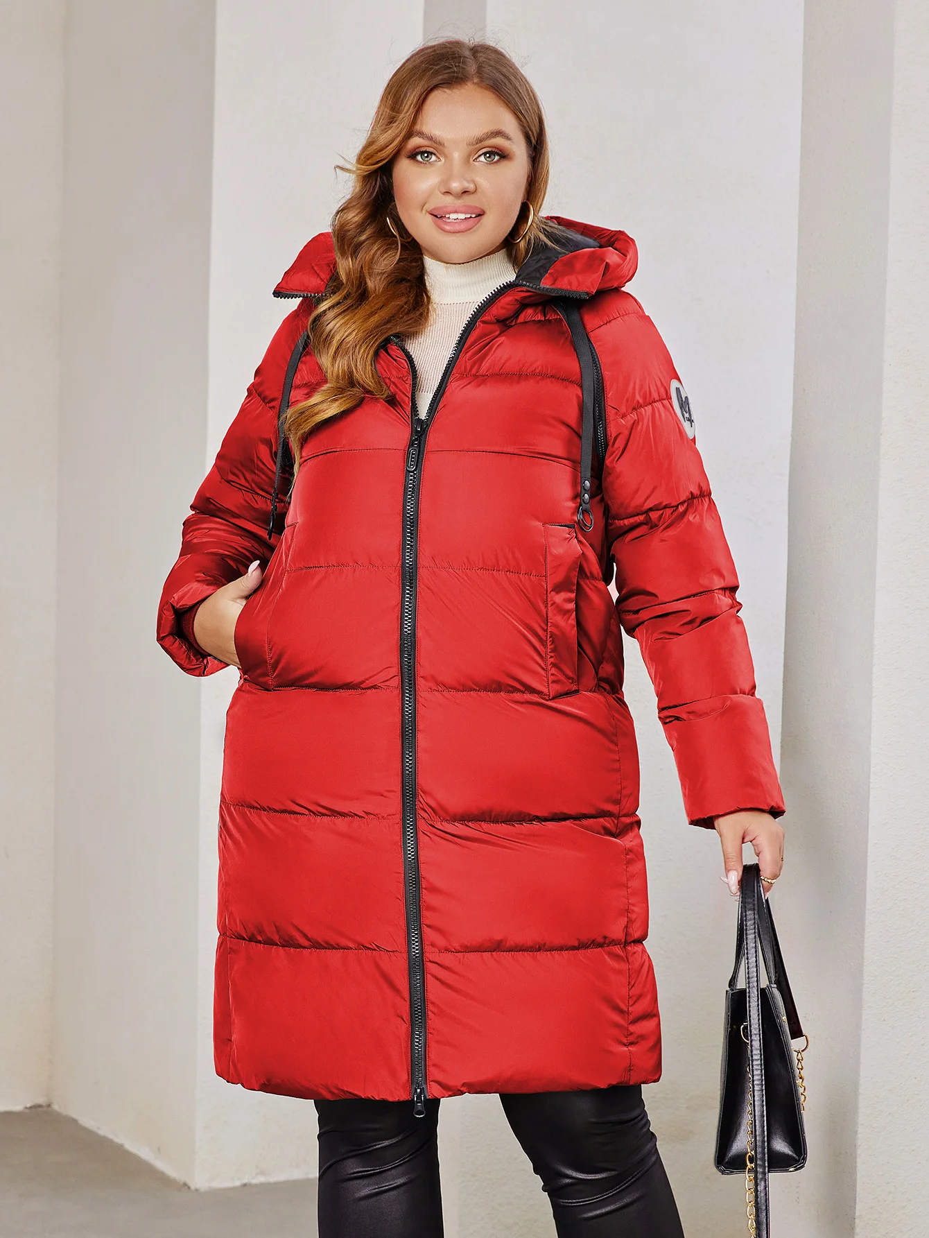 Astrid 2023 New Winter parka Women's coat women Jacket long warm Bright fabric fashion hooded large sizes female clothing 8675