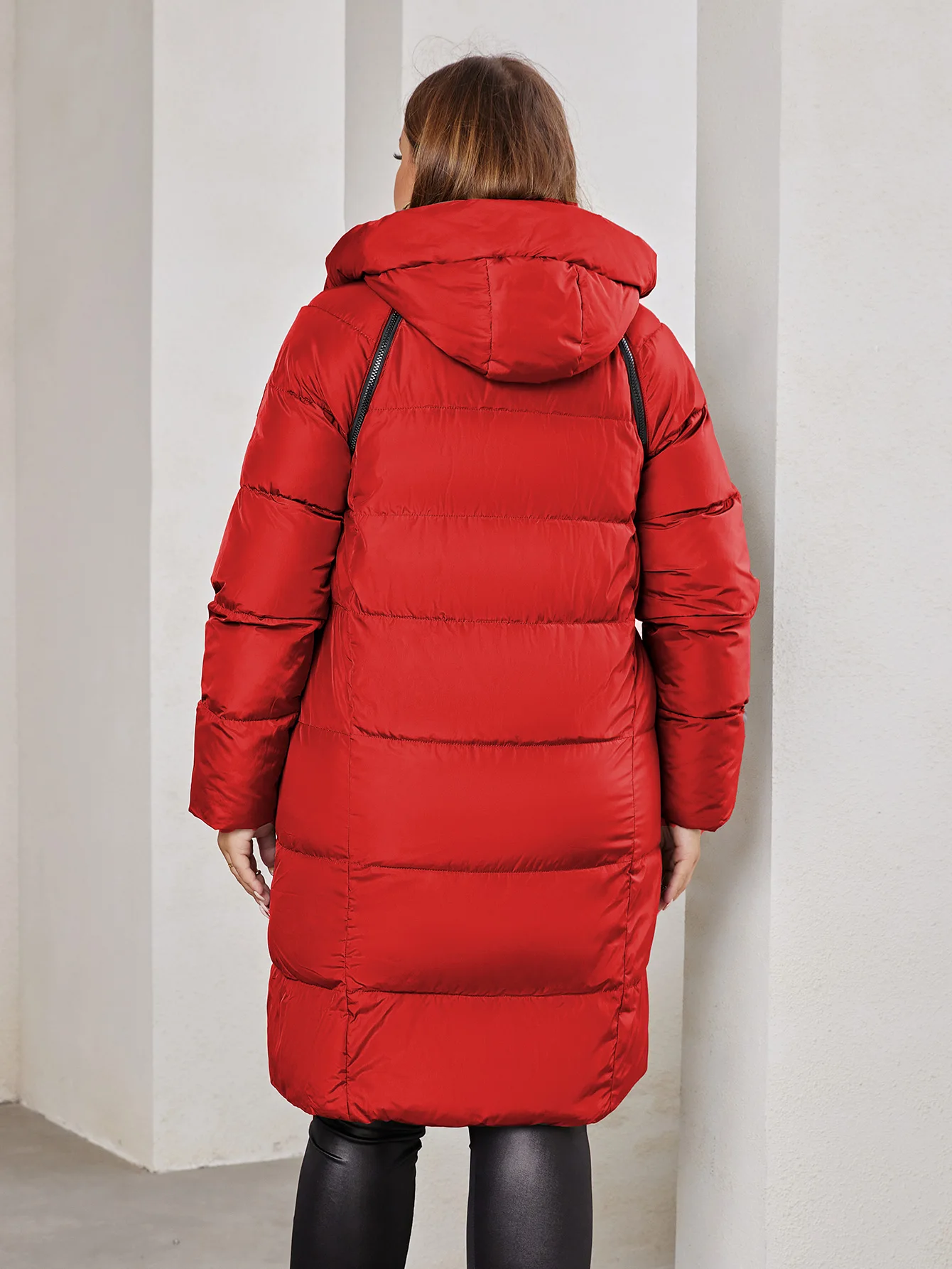 Astrid 2023 New Winter parka Women's coat women Jacket long warm Bright fabric fashion hooded large sizes female clothing 8675