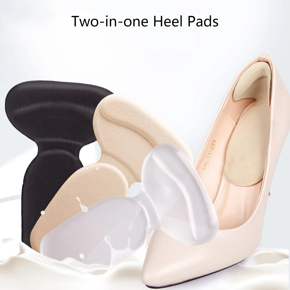 Half Insoles for Women Shoes Back Stickers High Heels Liner Insert Heel Pain Relief Protector Cushion Pads for Shoe Size Reducer