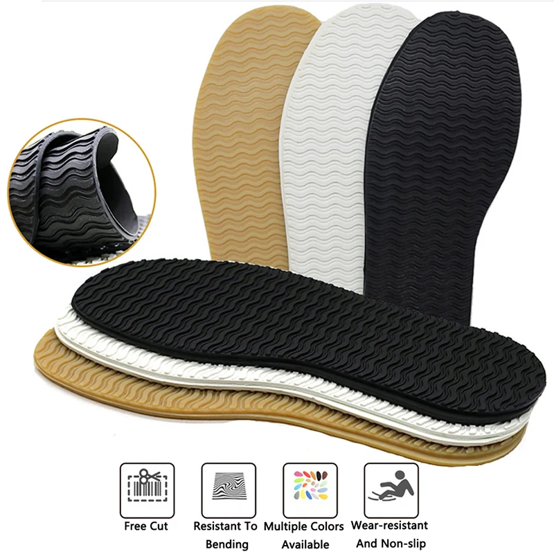 Rubber Soles for Shoes Repair Outsole Replacement Anti Slip Wear-resistant Sole Protector for Sneakers DIY Making Shoes Material