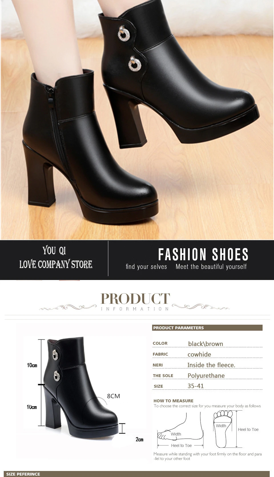 DIMANYU Women Winter Boots 2026 New High Heel Ankle Boots Women Warm Wool Platform Women's Fashion Normal Boots Shoes