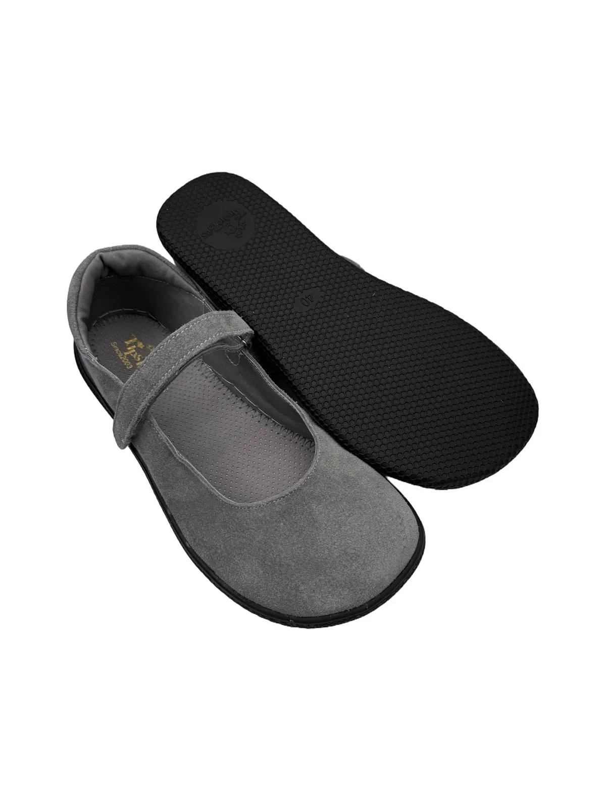 Tipsietoes 2025 Sprinng Autumn Barefoot Leather Ballerina For Women With Flat Soft Sole Zero Drop Wider Toes Box Light Weight