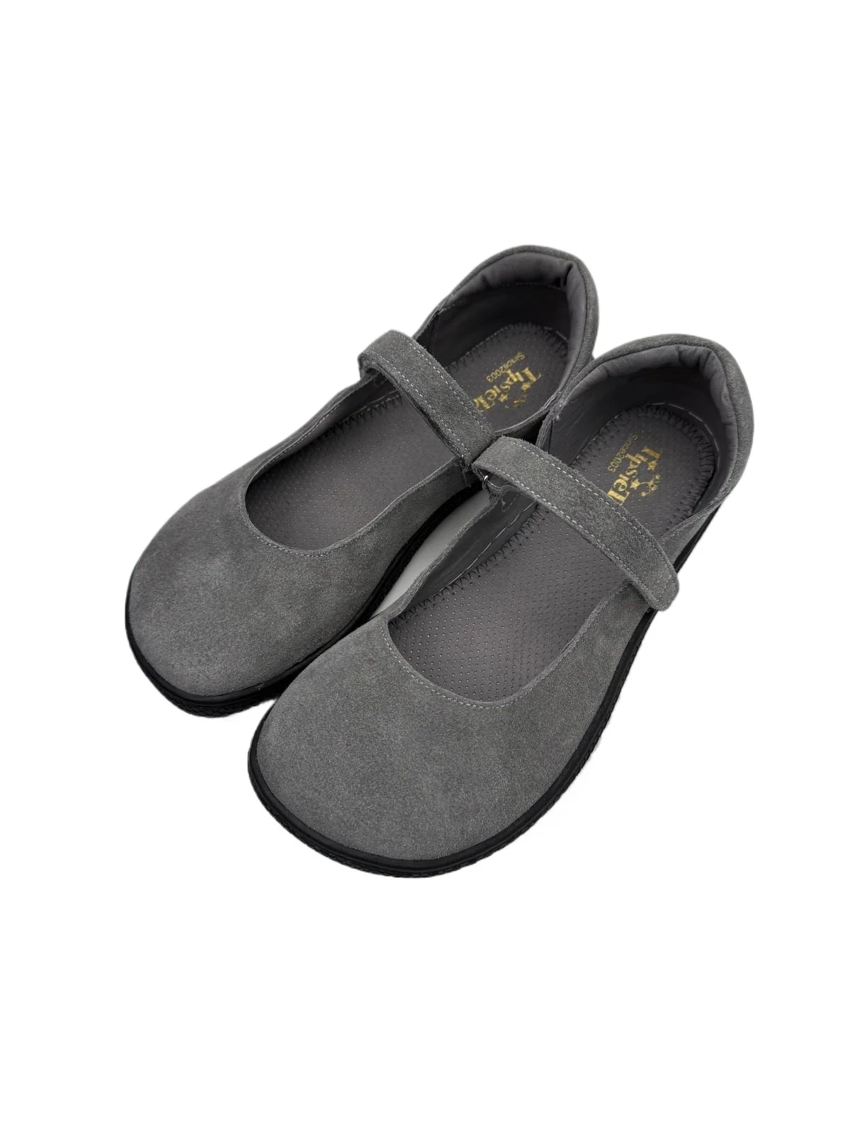 Tipsietoes 2025 Sprinng Autumn Barefoot Leather Ballerina For Women With Flat Soft Sole Zero Drop Wider Toes Box Light Weight