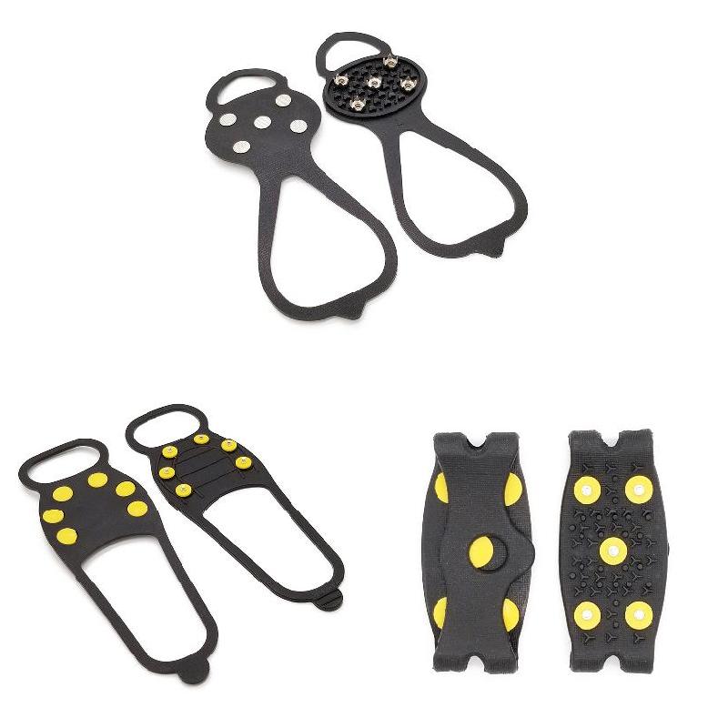Anti-Slip anti fall Silicone Shoes Cover Snow Ground Grippers Spikes Grips Cleats Climbing Crampons Anti-Skid Ice Gripper Spike