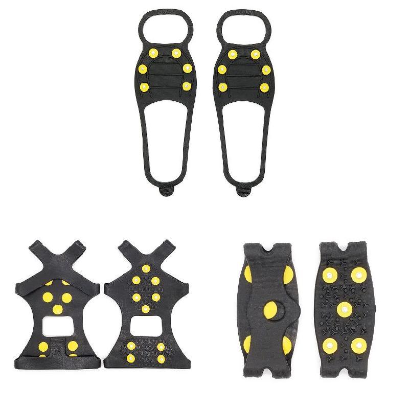 Anti-Slip anti fall Silicone Shoes Cover Snow Ground Grippers Spikes Grips Cleats Climbing Crampons Anti-Skid Ice Gripper Spike