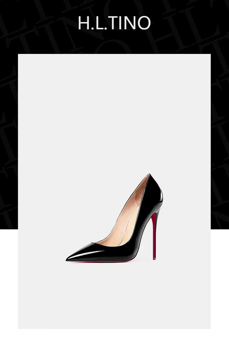 Designer Heels for women leather Luxury Brand Pumps Red Bottom Pointed Toe High Heels Elegant Stiletto Ladies Party Shoes women