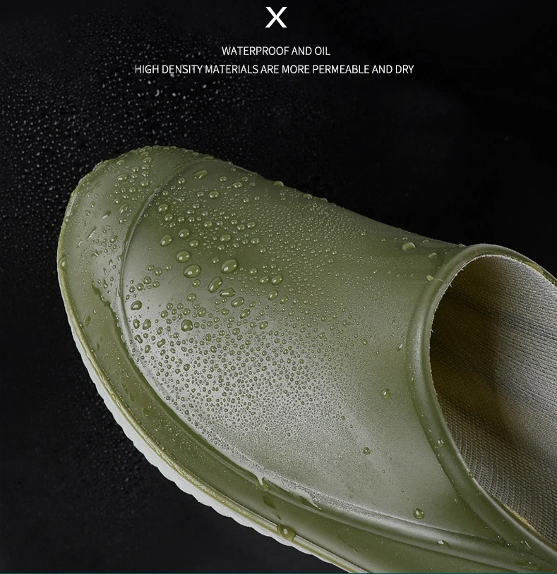Lover Design Waterproof PVC Loafers Shoes Man Ankle Shoes Rain Boots Rubber Shoes Solid Color Fishing Boot Luminous Rain Boots