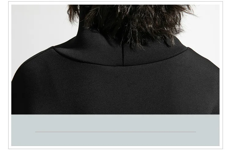 AmaxluluE 2025 Winter Korean Fashion Womens Trueleneck Clothes Ladies Punk Black Loose Hoodies Vintage Luxury Warm Sweatshirts