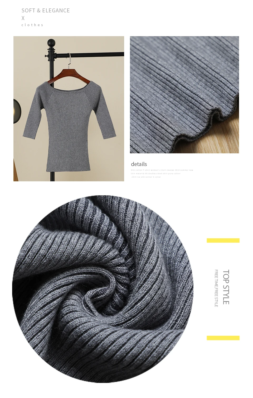 2026 Pullover Ladies Korean Fashion Women's Sweater Clothes Knitted Blouses Basic Outerwear Style Tops Female Clothing Cropped