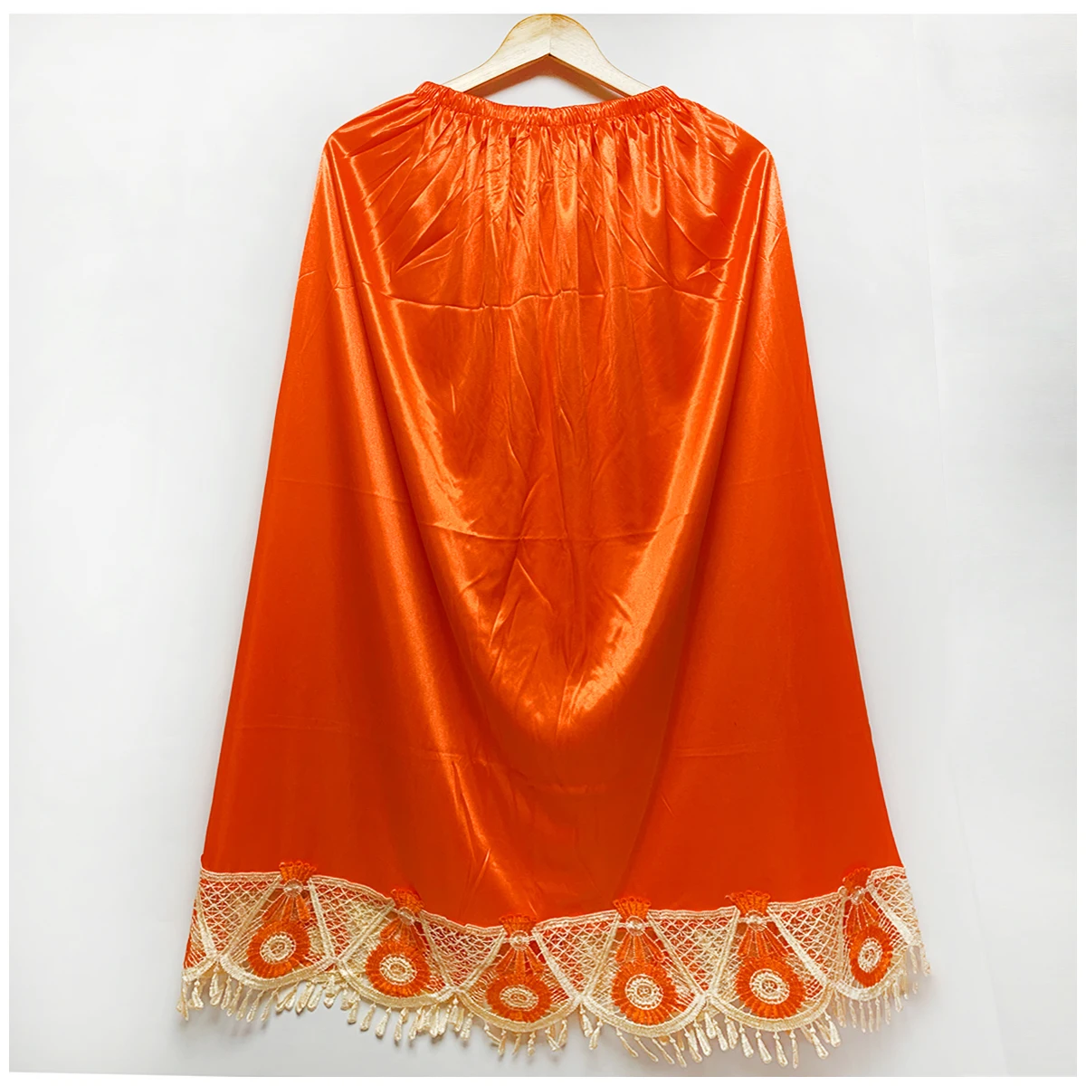 2026 Latest Comfort Women's Relaxed Long Skirt Lace Knee Length Elastic High Waist Flared Pleated Swing Skirt Cool Summer Dress