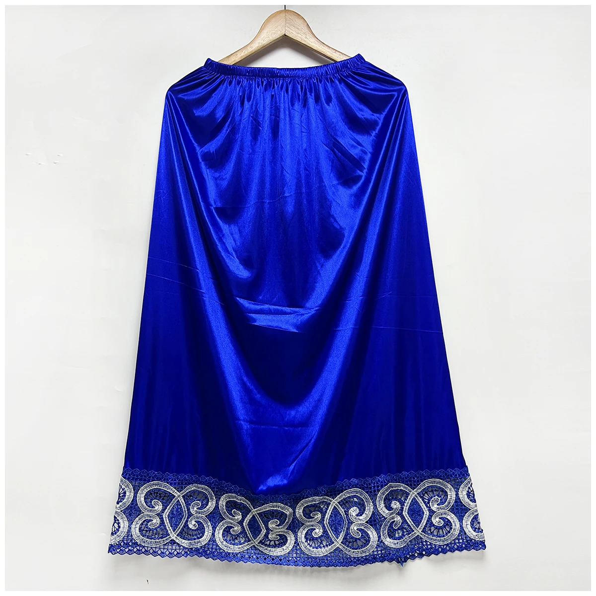 2026 Latest Comfort Women's Relaxed Long Skirt Lace Knee Length Elastic High Waist Flared Pleated Swing Skirt Cool Summer Dress