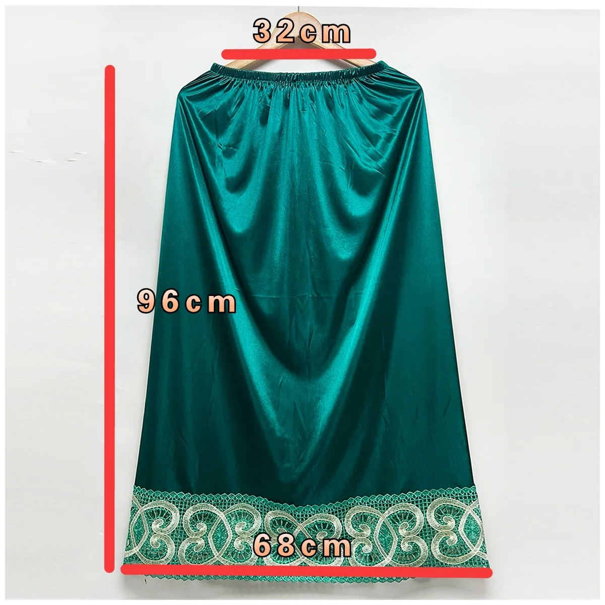 2026 Latest Comfort Women's Relaxed Long Skirt Lace Knee Length Elastic High Waist Flared Pleated Swing Skirt Cool Summer Dress