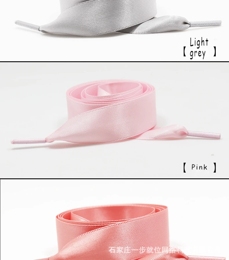 Silk Laces Women's Satin Shoes Accessories Sneakers All-match Pink With Laces Canvas Shoelaces 1 Pair Length Lace 80/100/120