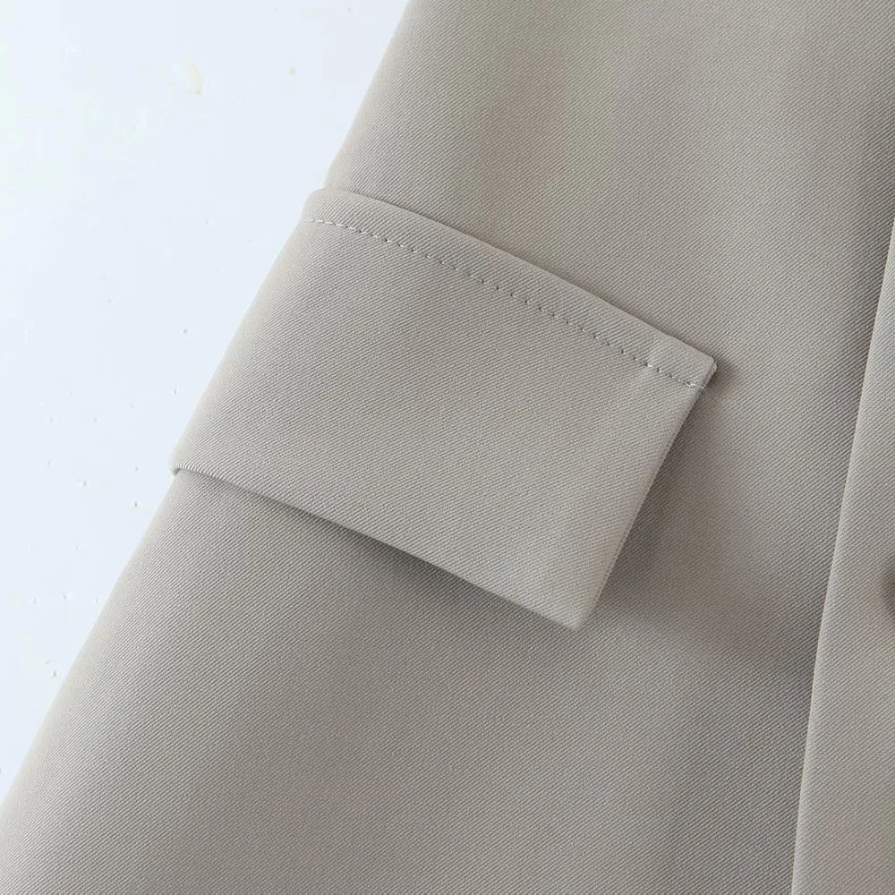 XEASY 2021 Women Fashion Set Vintage Single Button Short Blazer Female High Waist Asymmetrical A-Line Skirt England Style Suit