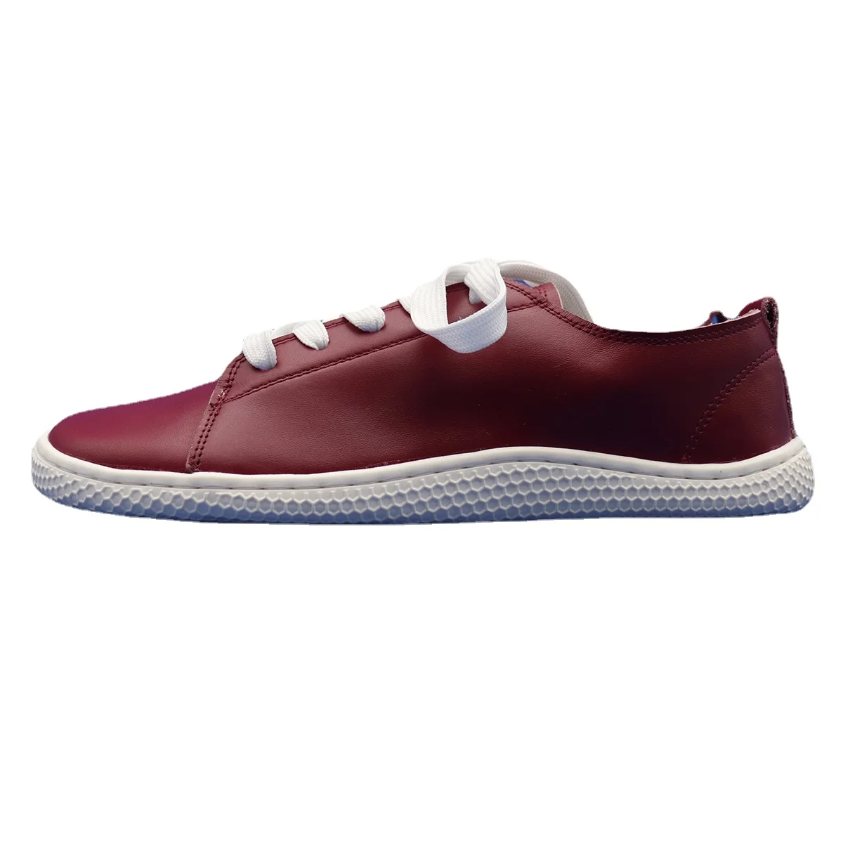 Tipsietoes 2025 Sprinng Barefoot Leather Sneaker For Women Flat Soft Thin Out Sole Zero Drop Wider Toe Box Flexible Light Weight