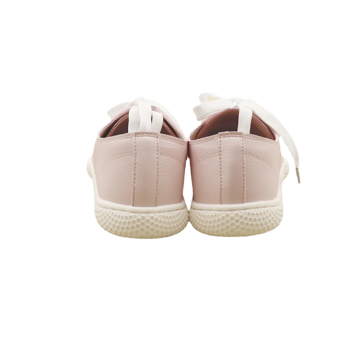 Tipsietoes 2025 Sprinng Barefoot Leather Sneaker For Women Flat Soft Thin Out Sole Zero Drop Wider Toe Box Flexible Light Weight