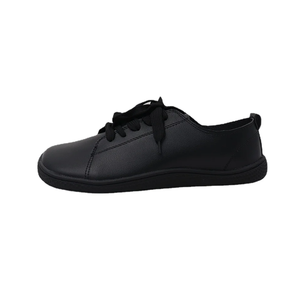 Tipsietoes 2025 Sprinng Barefoot Leather Sneaker For Women Flat Soft Thin Out Sole Zero Drop Wider Toe Box Flexible Light Weight