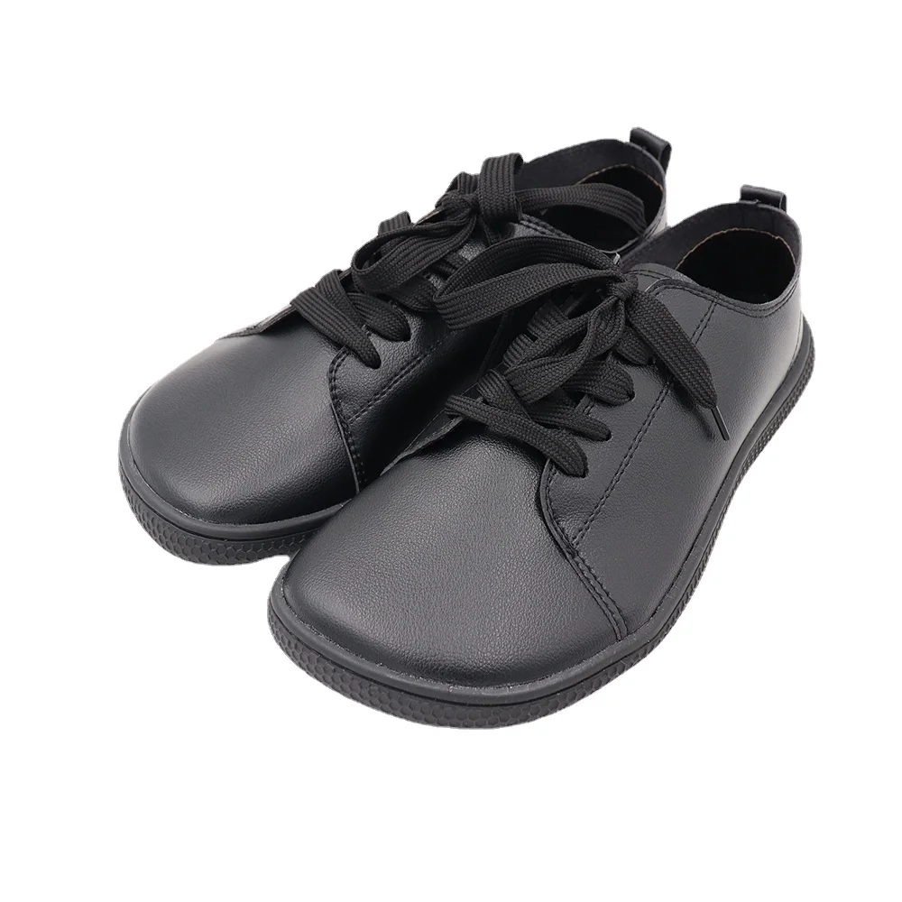 Tipsietoes 2025 Sprinng Barefoot Leather Sneaker For Women Flat Soft Thin Out Sole Zero Drop Wider Toe Box Flexible Light Weight