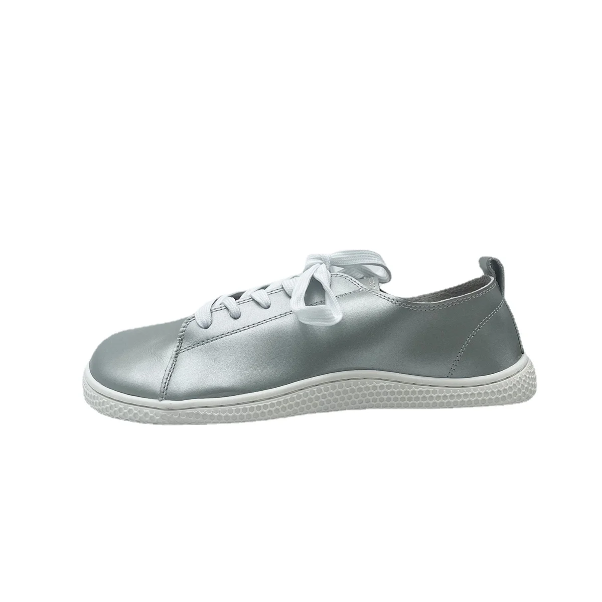 Tipsietoes 2025 Sprinng Barefoot Leather Sneaker For Women Flat Soft Thin Out Sole Zero Drop Wider Toe Box Flexible Light Weight