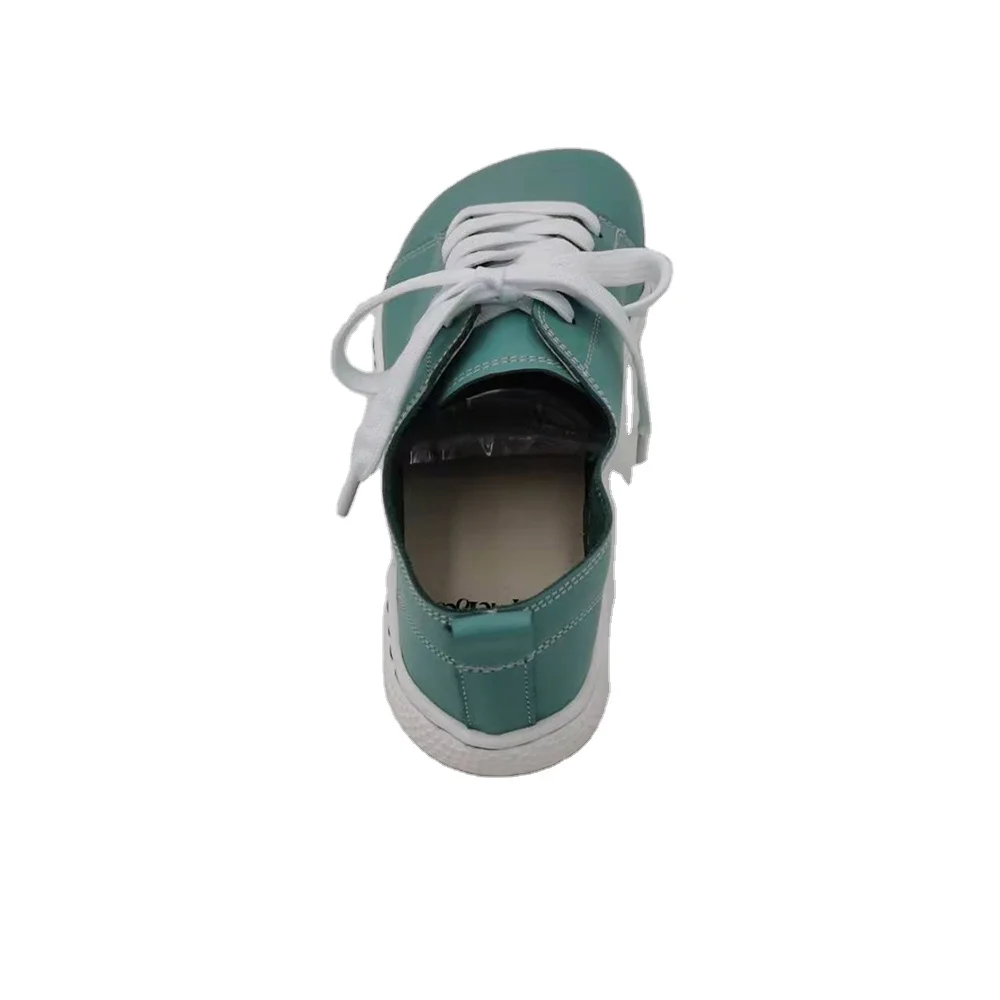 Tipsietoes 2025 Sprinng Barefoot Leather Sneaker For Women Flat Soft Thin Out Sole Zero Drop Wider Toe Box Flexible Light Weight