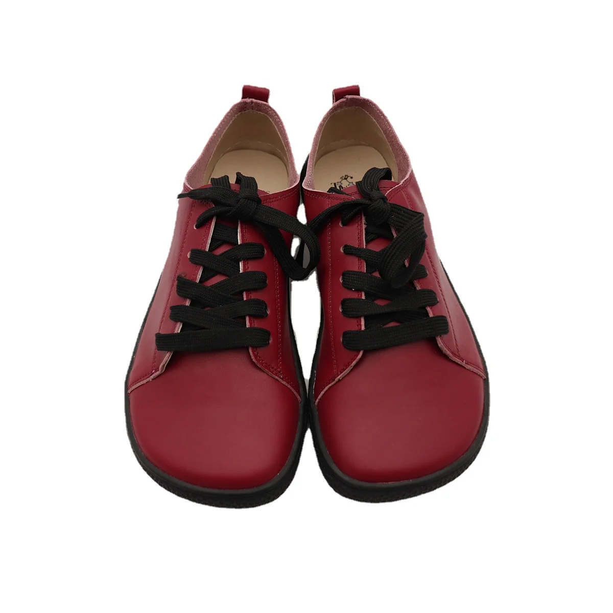 Tipsietoes 2025 Sprinng Barefoot Leather Sneaker For Women Flat Soft Thin Out Sole Zero Drop Wider Toe Box Flexible Light Weight