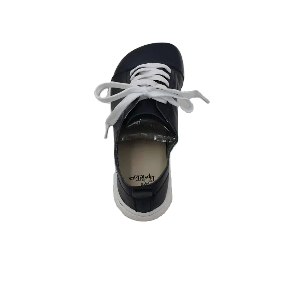 Tipsietoes 2025 Sprinng Barefoot Leather Sneaker For Women Flat Soft Thin Out Sole Zero Drop Wider Toe Box Flexible Light Weight