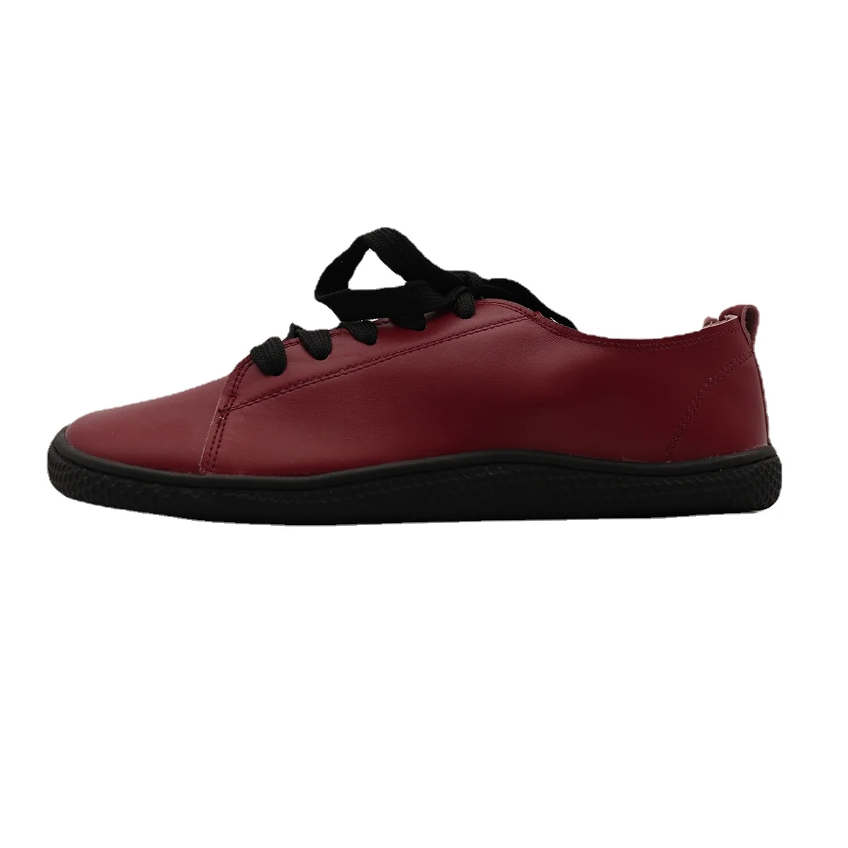 Tipsietoes 2025 Sprinng Barefoot Leather Sneaker For Women Flat Soft Thin Out Sole Zero Drop Wider Toe Box Flexible Light Weight