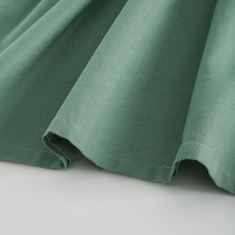 2026 New Cotton Linen Summer Women's Dress Casual Petal Sleeve Back Cross Elegant Dresses For Women Long Midi Vestidos
