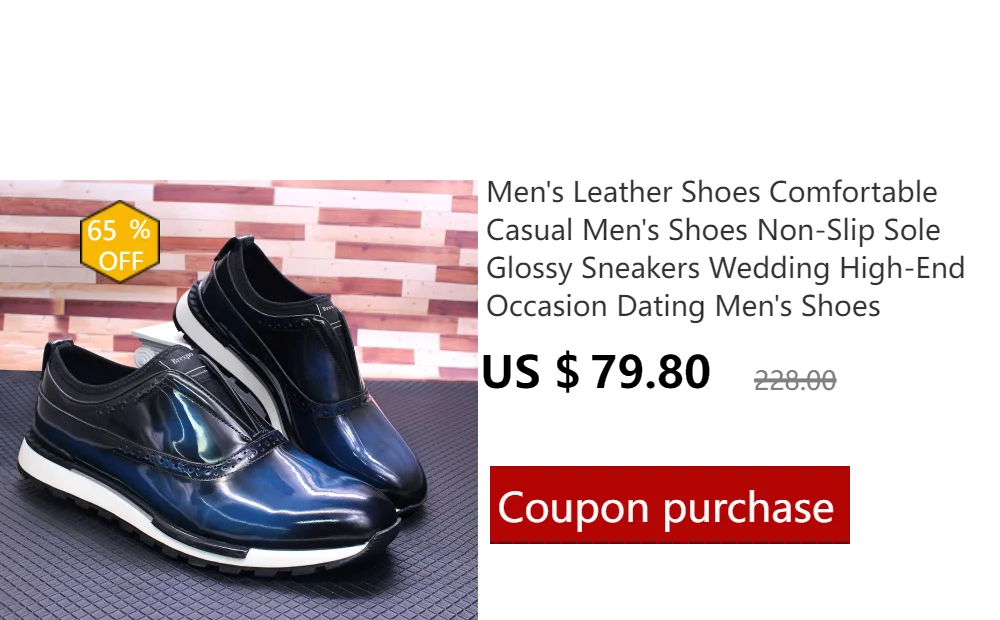 High-grade Leather Casual Men's Shoes Handmade Trendy Set of Feet Comfortable Sports Office Men's Banquet Leather Shoes