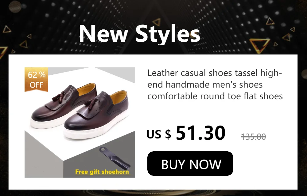High-grade Leather Casual Men's Shoes Handmade Trendy Set of Feet Comfortable Sports Office Men's Banquet Leather Shoes