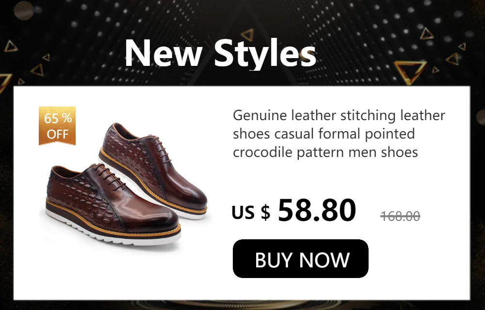 High-grade Leather Casual Men's Shoes Handmade Trendy Set of Feet Comfortable Sports Office Men's Banquet Leather Shoes