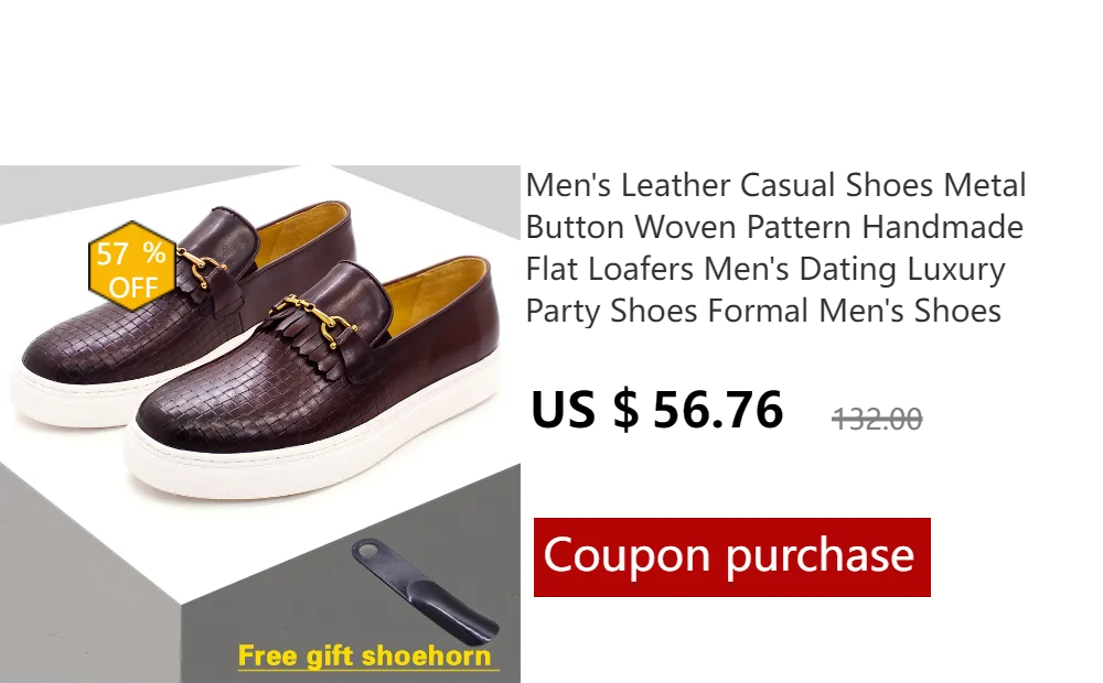 High-grade Leather Casual Men's Shoes Handmade Trendy Set of Feet Comfortable Sports Office Men's Banquet Leather Shoes