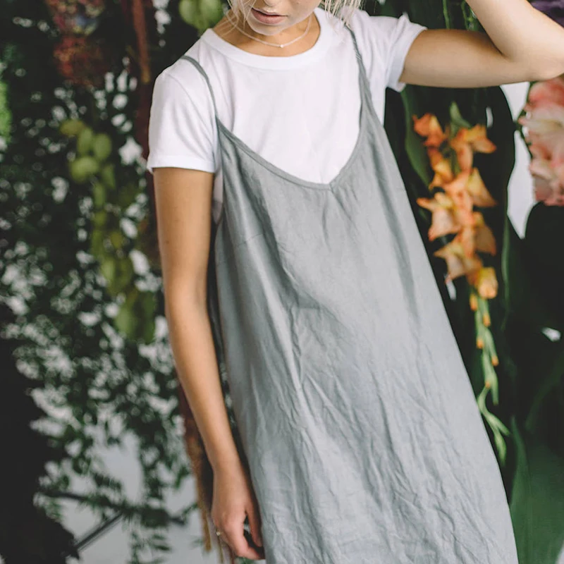 Casual Loose Cotton Linen Women'S Dresses 2026 Summer Sexy Spaghetti Strap Sleeveless Harajuku Long Midi Party Club Dress