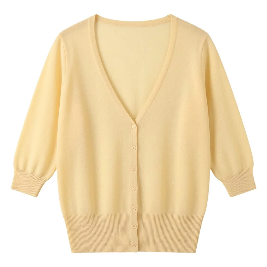 Basic Outerwear Summer Cardigan Women Girls Knitted Ladies Sweaters Cropped Crochet Top Knitwear Black Bolero Woman Jersey Tops