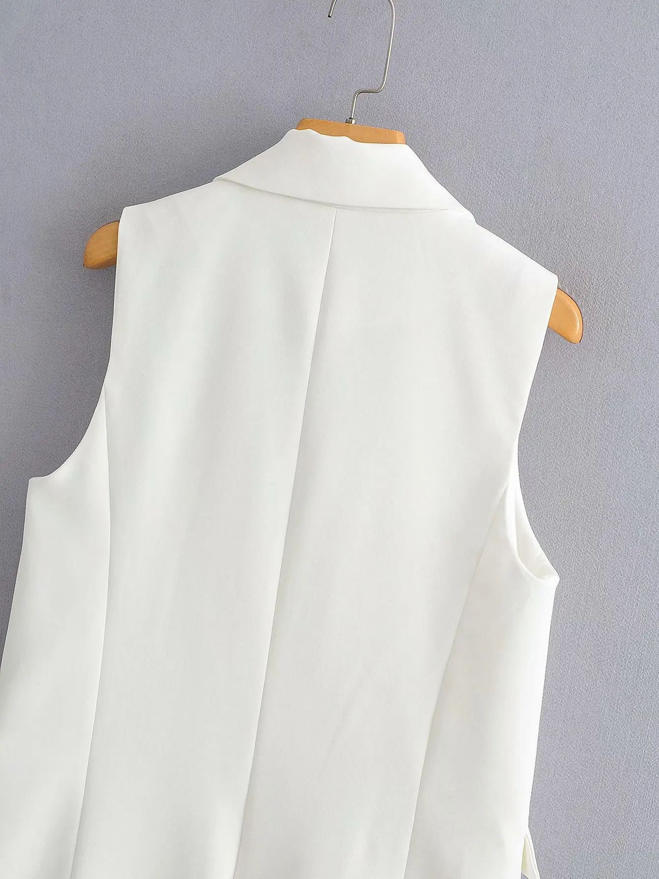 New 2020 Women simply sleeveless double breasted vest jacket office ladies wear casual suit waistCoat pockets outwear tops CT514