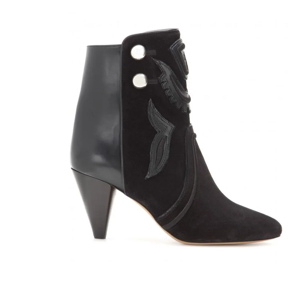 Fashion Sexy Women Boots Women Shoes Winter High Heels Appliques Slip-on Pointed Toe New Arrivals Special Solid Knee-high Ankle