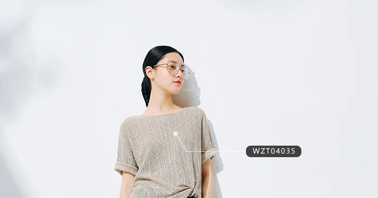 European station summer ice silk pleated short sleeve T-shirt women's round collar loose versatile solid color knit top
