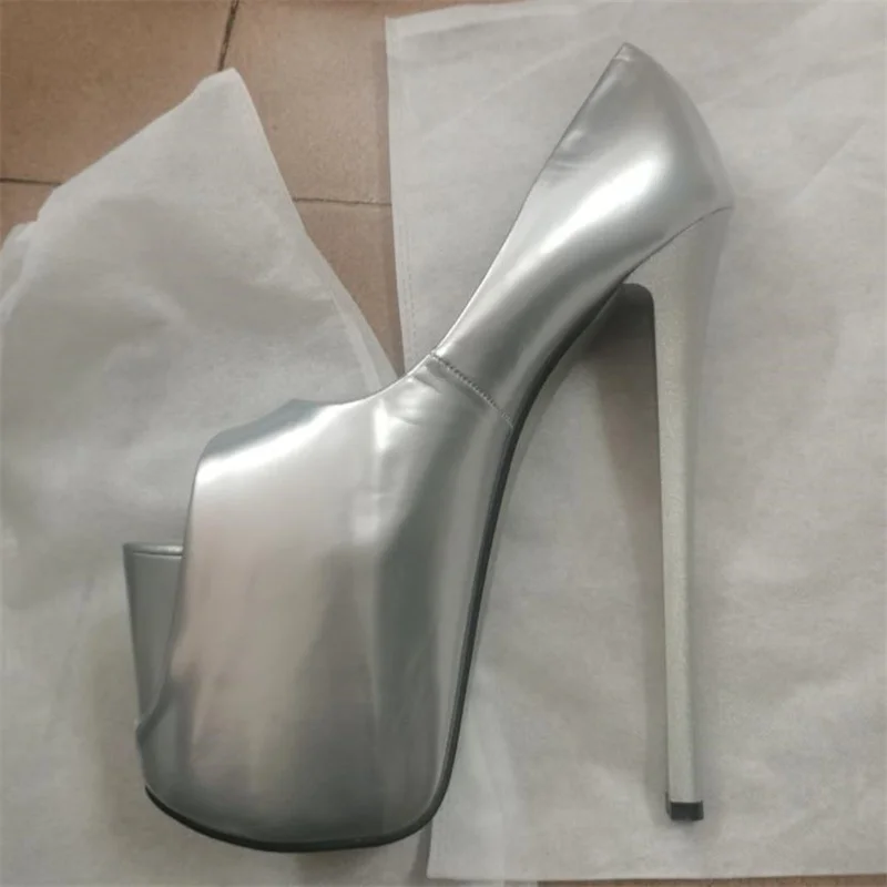 Crossdresser Red 19cm Ultra High Metal Thin Heels Cosplay Lace Bling Pumps Wedding Shoes Woman Steel Pipe Dance Stilettos