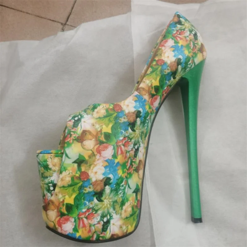 Crossdresser Red 19cm Ultra High Metal Thin Heels Cosplay Lace Bling Pumps Wedding Shoes Woman Steel Pipe Dance Stilettos