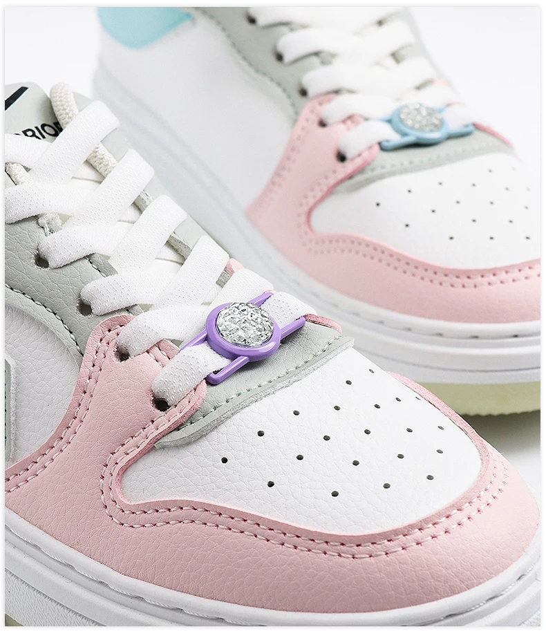 Luxurious Gemstone Diamond Shoelaces Decorative Metal Buckle Shoe Charms Color Shoelace DIY Sneaker Kits Shoe Accessories