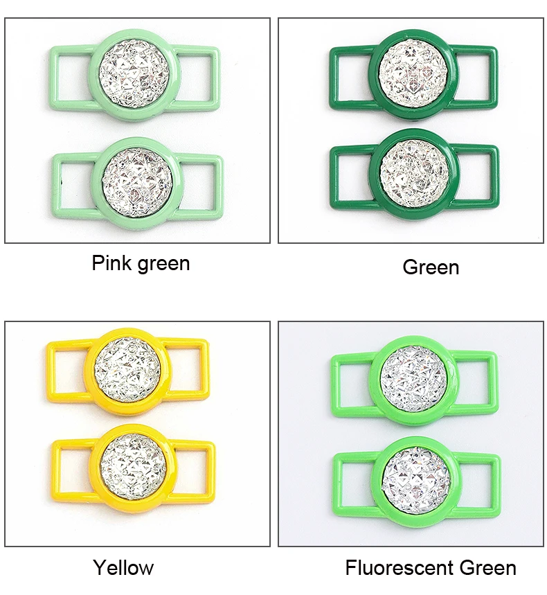 Luxurious Gemstone Diamond Shoelaces Decorative Metal Buckle Shoe Charms Color Shoelace DIY Sneaker Kits Shoe Accessories