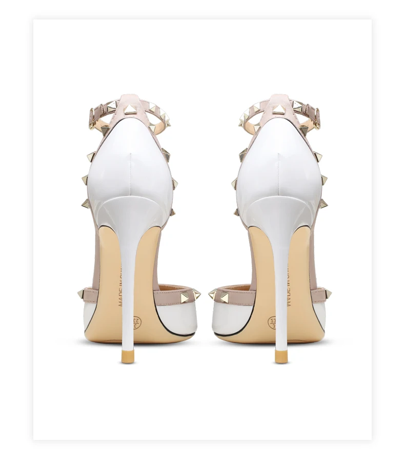 shoes woman 2025 trend Leather Women's Sandals Summer Gladiator Ankle Strap Party Sexy High Heels Luxury Rivets Ladies Shoes