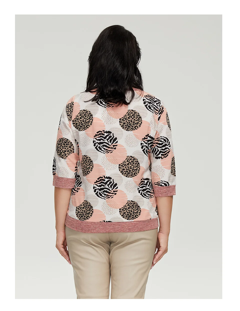 Astrid Women's T-Shirt 2022 Female Oversized Top O-Neck Daily All-Match Clothing Fashion Leopard Polka Dot Print Tee Shirt Trend
