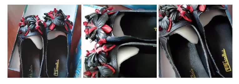 Vintage Real Leather Ballet Flats Shoes Women's Loafers Anti Skid Blue Moccasins Ladies Waterproof Driving Shoes Big Size 42